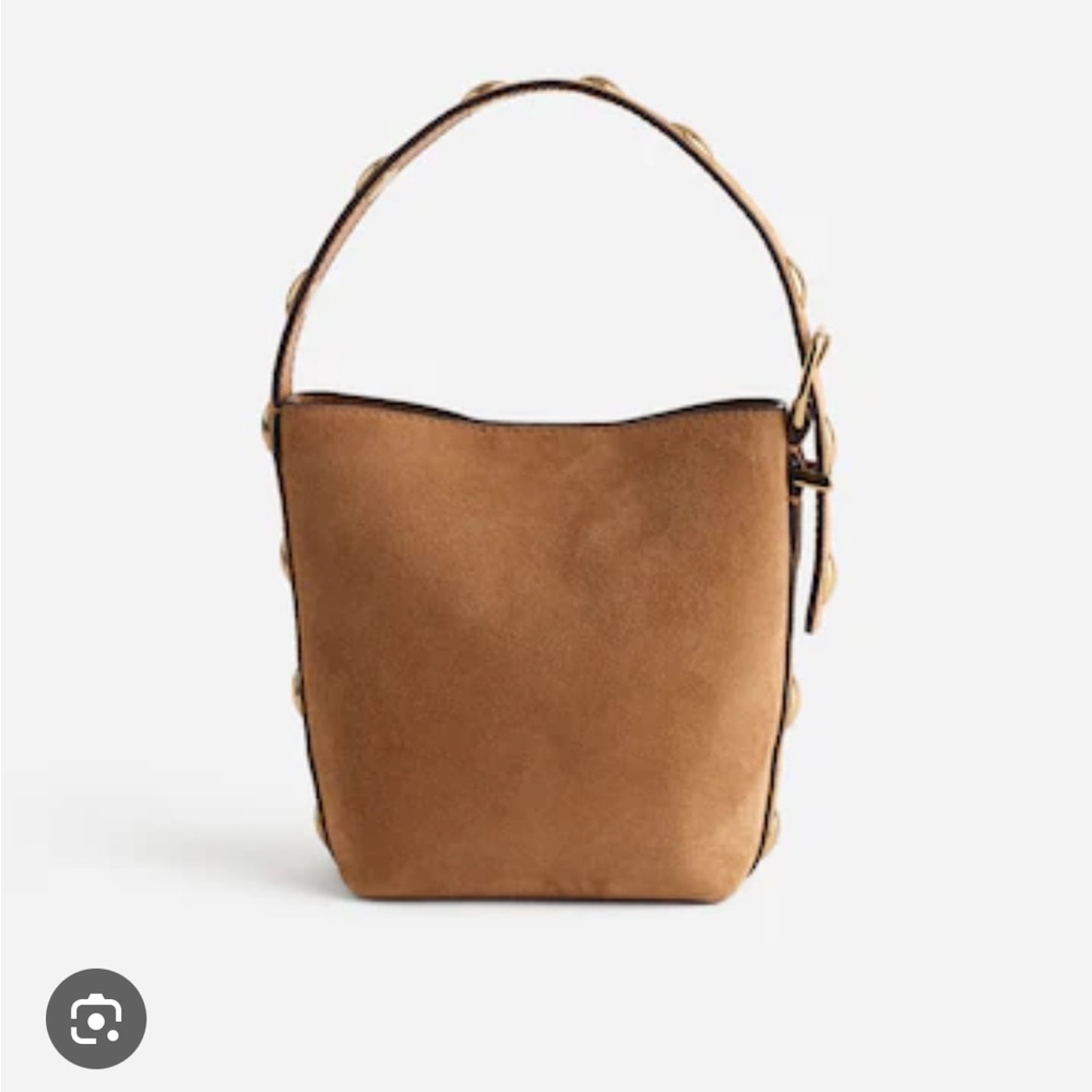ISO Madewell Micro Suede Bucket Bag Cumin - Picture 3 of 6